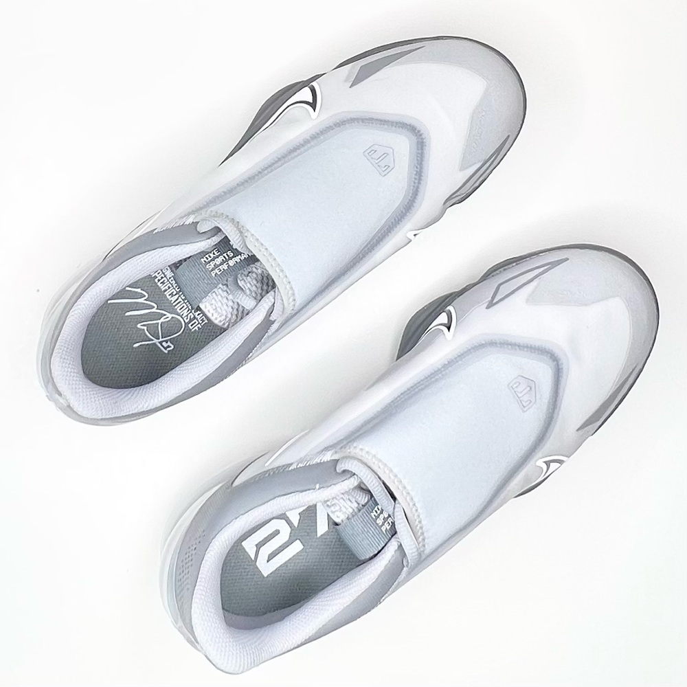 NEW Nike Men's Force Zoom Trout 8 Pro Metal Baseball Cleats in Grey Size 9.5 - Picture 9 of 13